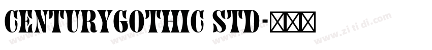 centurygothic std字体转换